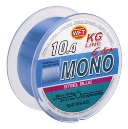 Леска монофильная WFT KG MONO EXTRA Steel Blue 300 м, 0,33 мм
