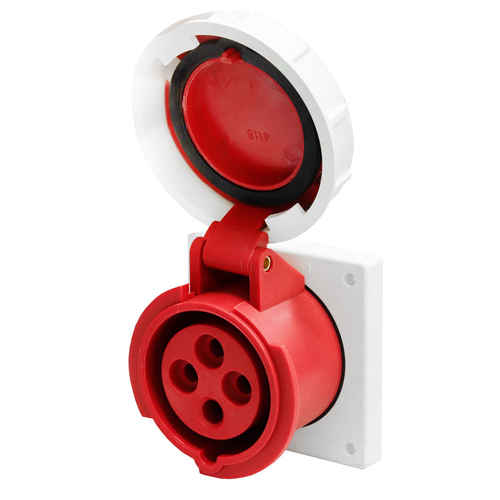 Розетка 3142 стац. СУ 3P+PE 16А 380В IP67