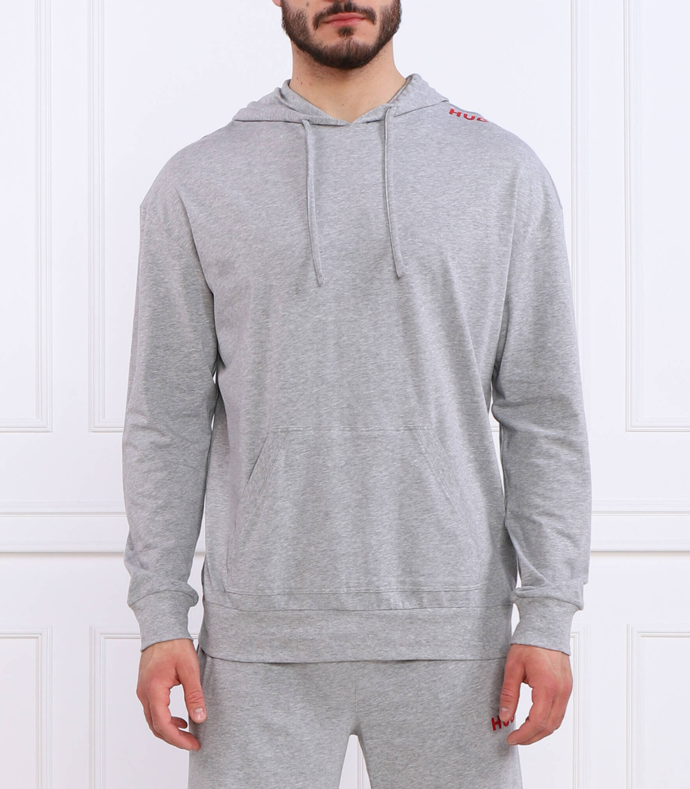 Худи Labelled Sweat Hood Hugo Bodywear - серый(50487781)