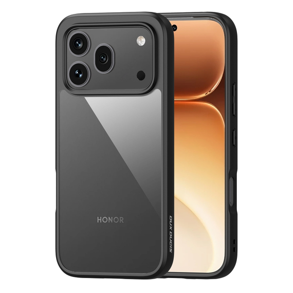 Чехол прозрачный с черными рамками для смартфона Honor 600 и 600 Pro, серия Aimo Series от Dux Ducis