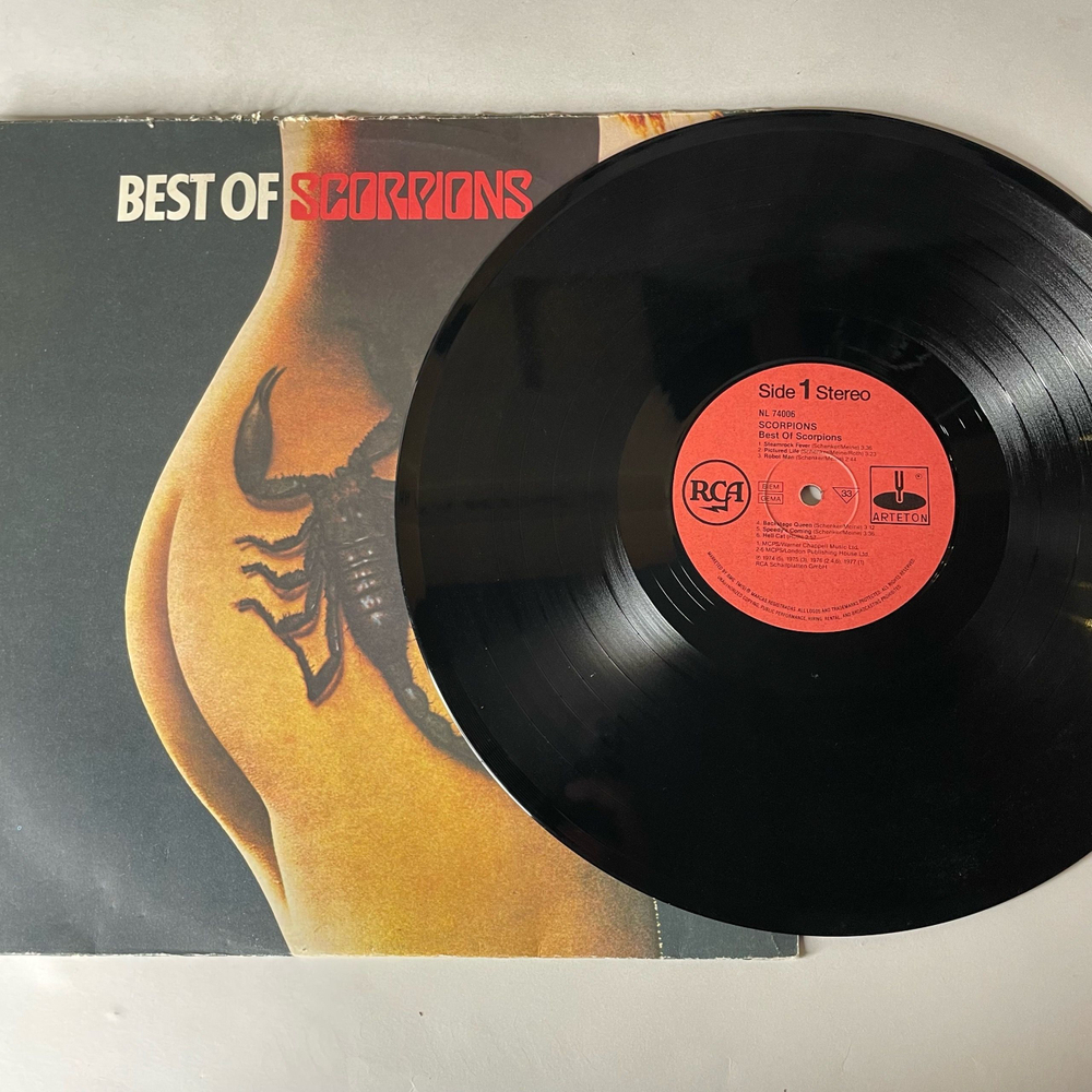 Винтажная виниловая пластинка LP Scorpions Best Of Scorpions (СССР 1991)