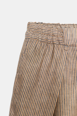 ZARA ЛЬНЯНЫЕ БРЮКИ С ЗАЩИПАМИ — ZW COLLECTION, ОРАНЖЕВЫЙ