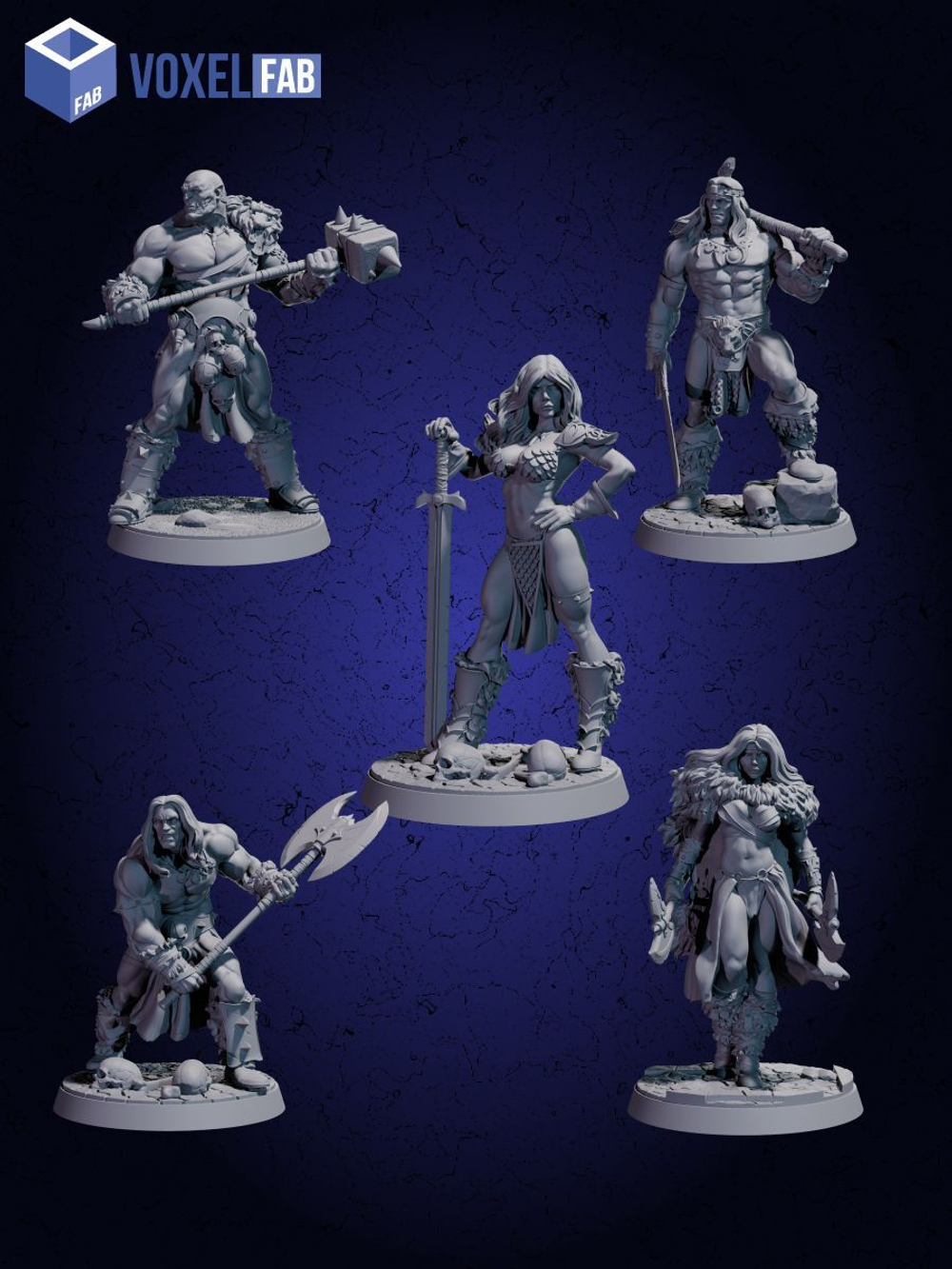 Стражи Древних Земель Набор для настольных игр ДнД (DnD),Pathfinder, НРИ. Масштаб 32 мм (1:56). Миниатюр;