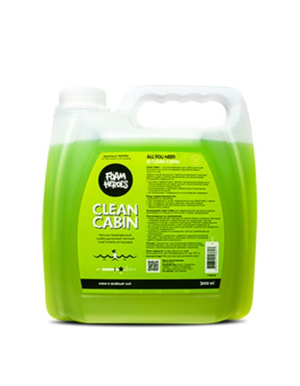 Foam Heroes Clean Cabin слабощелочной состав для химчистки салона, 3л