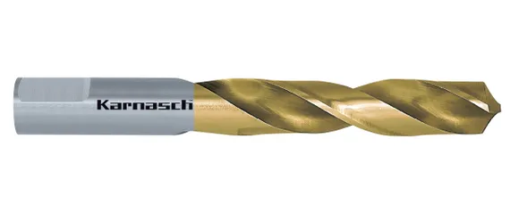 Спиральное сверло по металлу Karnasch HSS-Co5+TiN, Ø3,4х50 мм, арт. 20.1840-004