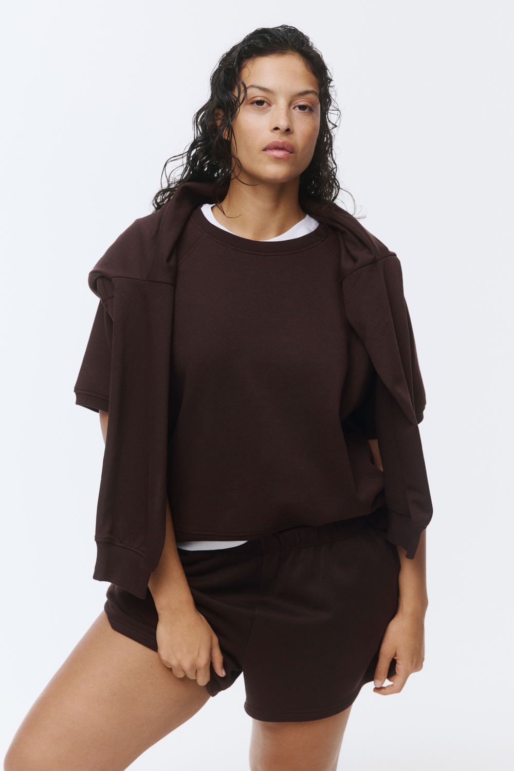 Свитшот с короткими рукавами-реглан - H&M