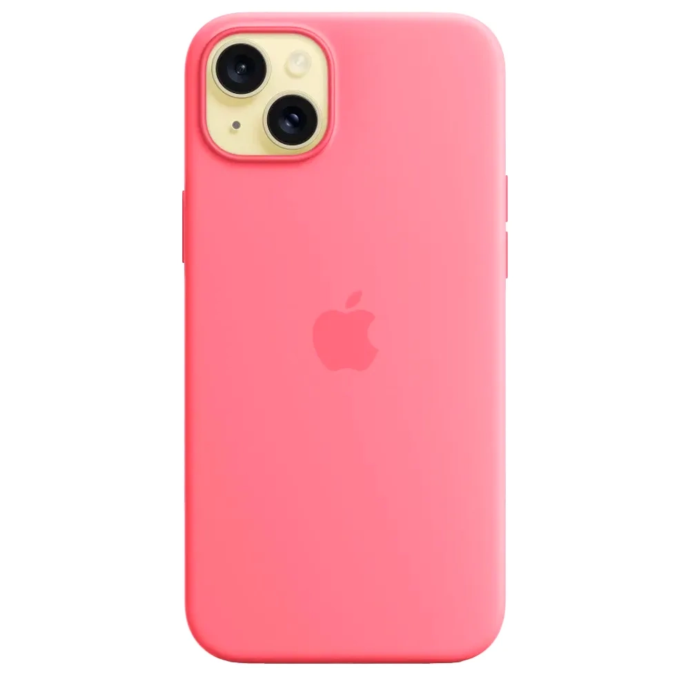 Силиконовый чехол с поддержкой MagSafe Apple Silicone Case для iPhone 15 Plus, Pink (Розовый)