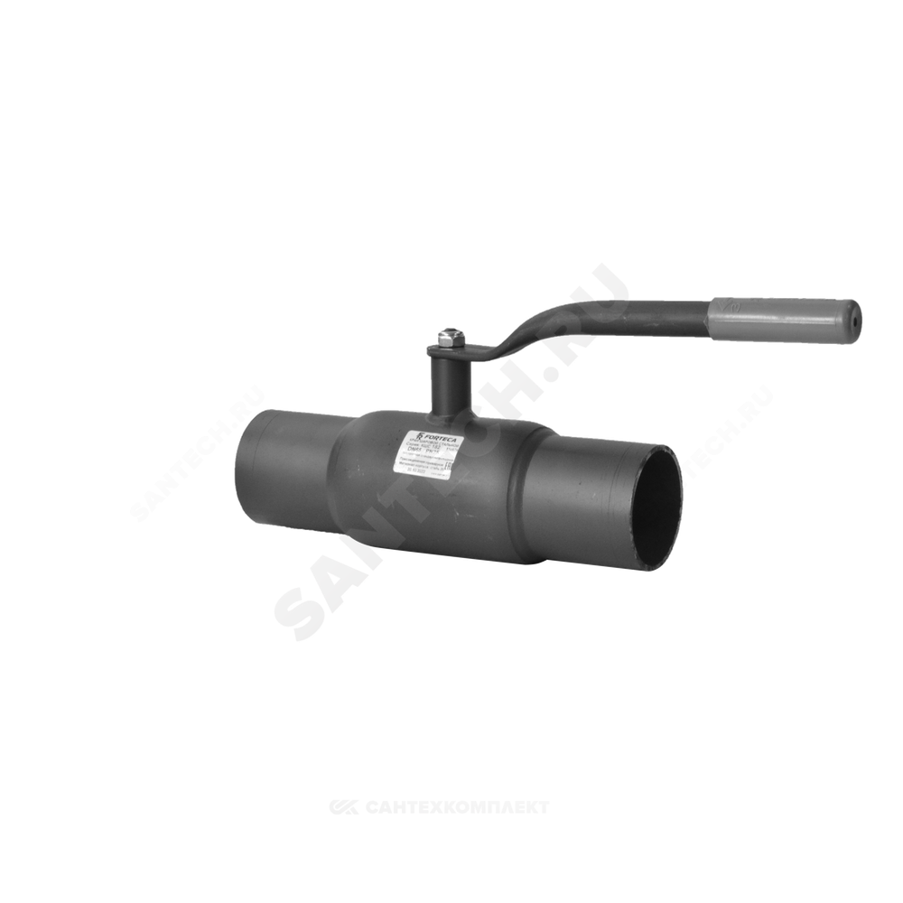Кран шаровой сталь 11с67п Ду 125 Ру25 п/привар L=330мм FORTECA 182.1.125.025