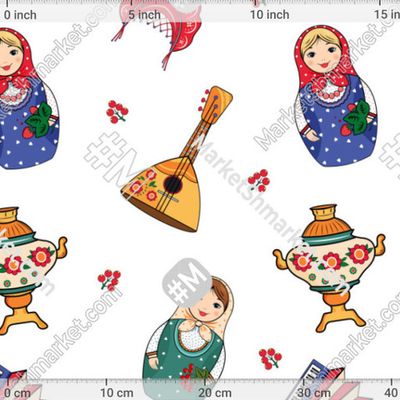 В русском народном стиле. Матрешка by Maria Belik 180 DPI