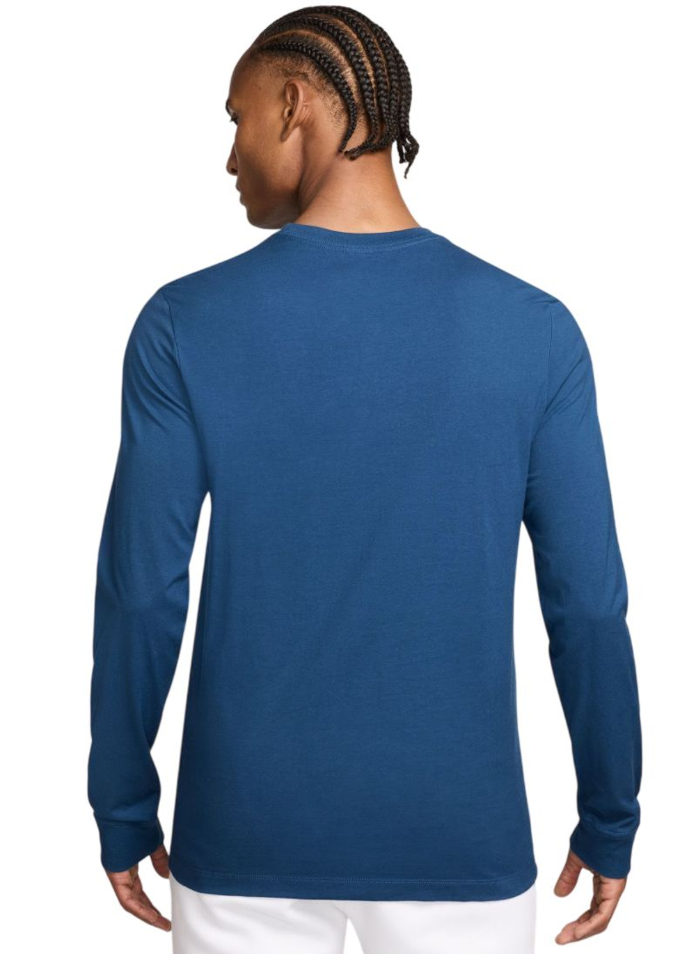 Теннисная футболка Nike Sportswear Club Long Sleeve - midnight navy/white