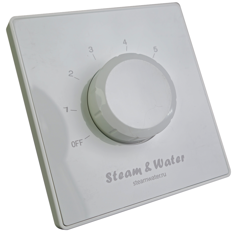 Настенный регулятор громкости звука настенный Steam&water SOUND CONTROL White 230 (Цвет белый, 5 уровней громкости, 4-8 Ом, 30W)