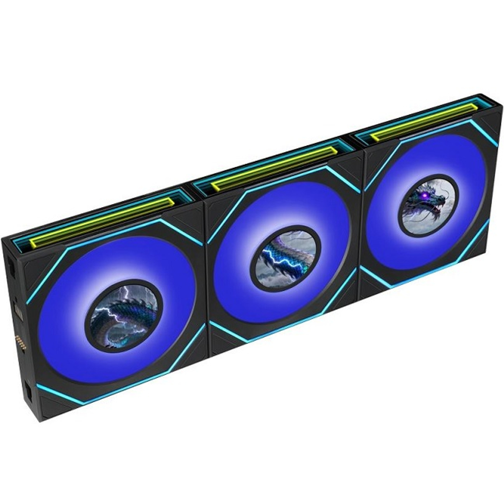 Комплект вентиляторов для корпуса Lian Li UNI FAN SL INF LCD FLEX 120 ARGB, черный (12SLIND1F3B), (G9F.12SLIND1F3B.R0)