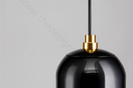 Pendant design lamp Aballs  by Parachilna (Black,  D15)