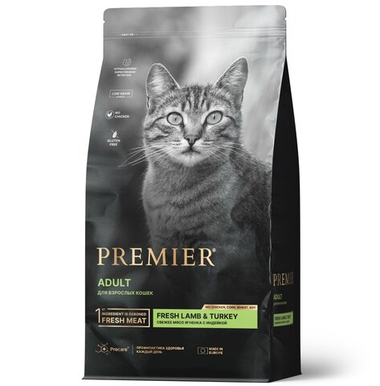Premier Cat Adult Ягненок/Индейка для кошек 2 кг