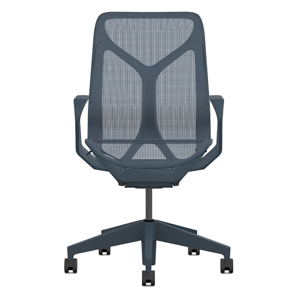 Кресло Herman Miller Cosm, средняя спинка, цвет Nightfall, нерегулируемые подлокотники