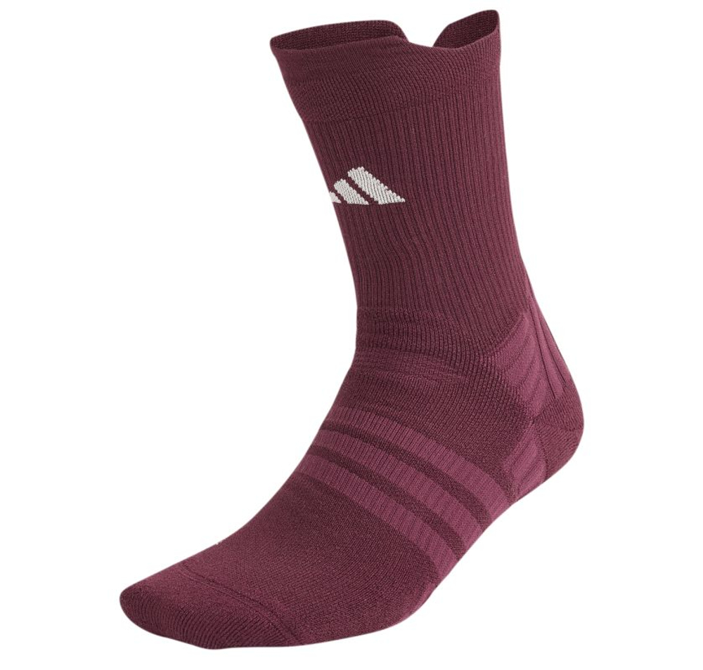 Теннисные носки Adidas Cushioned Crew 1P - maroon/wonder white
