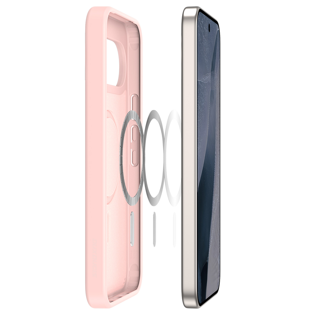 Матовый чехол светло-розового цвета с MagSafe для Google Pixel 11 Pro XL, 10 Pro XL и 9 Pro XL, серия Yind Series от Dux Ducis