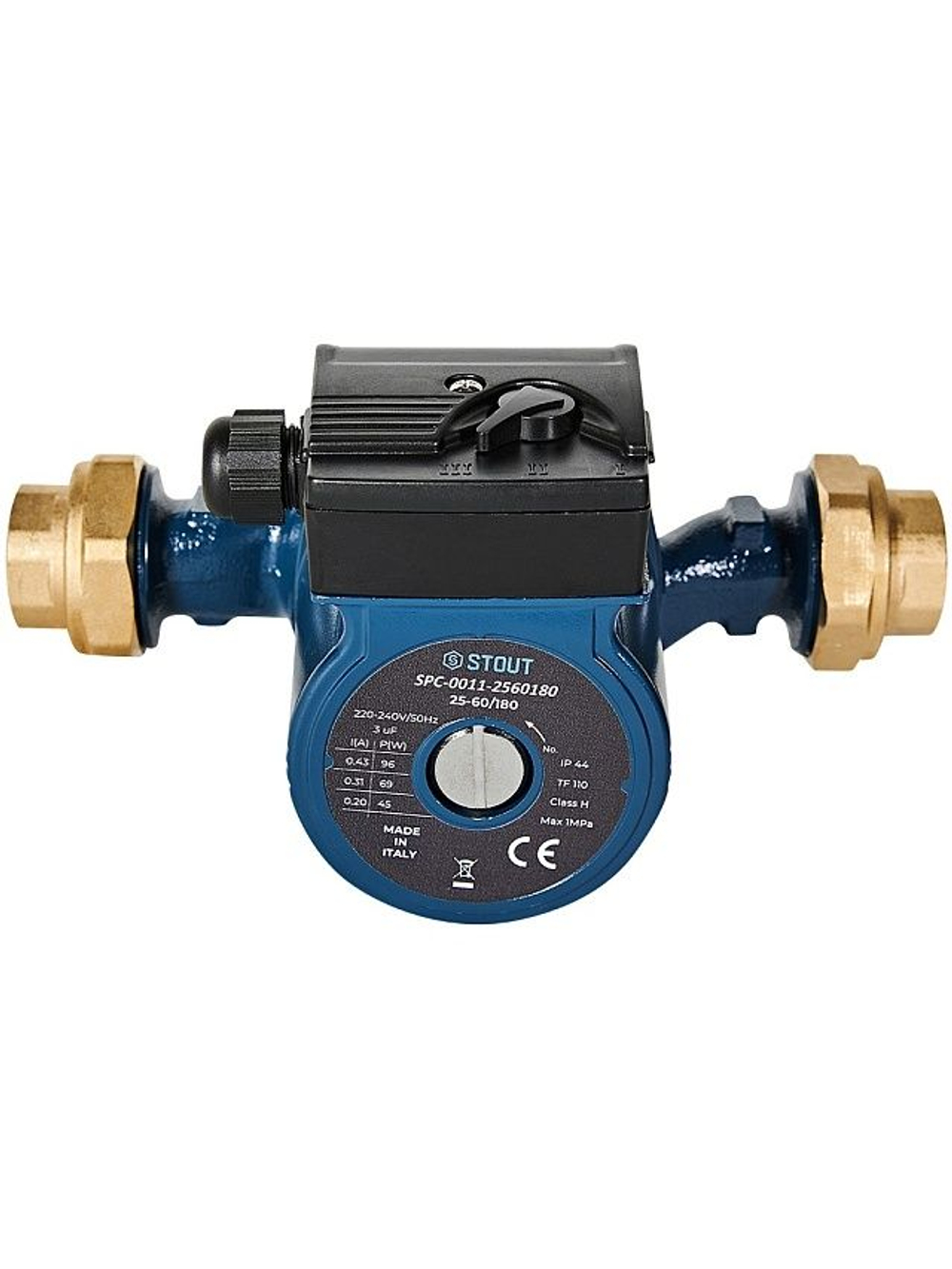Циркуляционный насос STOUT 25-60-180 мм Италия с гайками (SPC-0011-2560180)