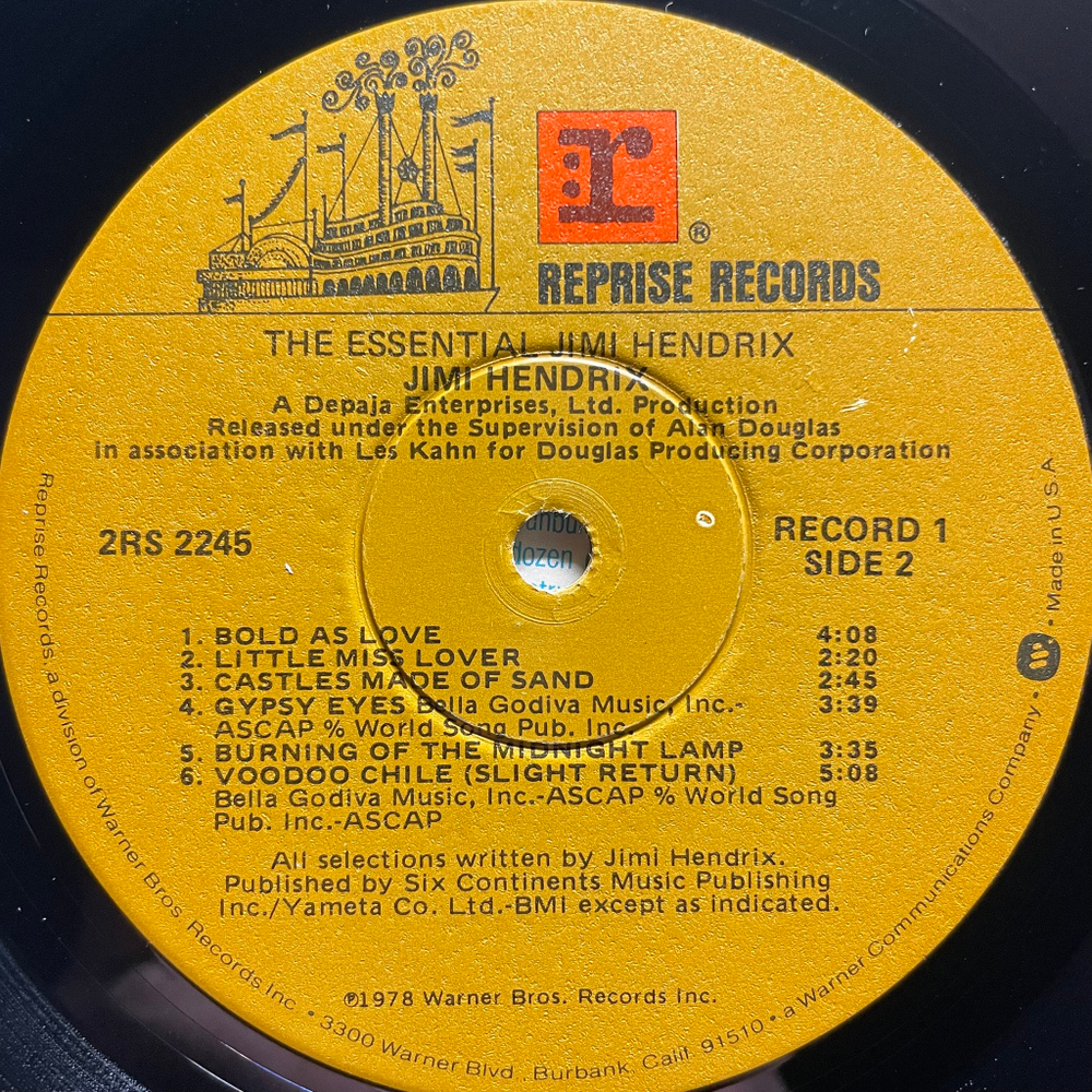 Jimi Hendrix ‎– The Essential Jimi Hendrix 2LP (США 1978г.)