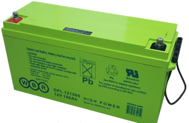Аккумулятор WBR GPL 121500 ( 12V 150Ah / 12В 150Ач ) - фотография