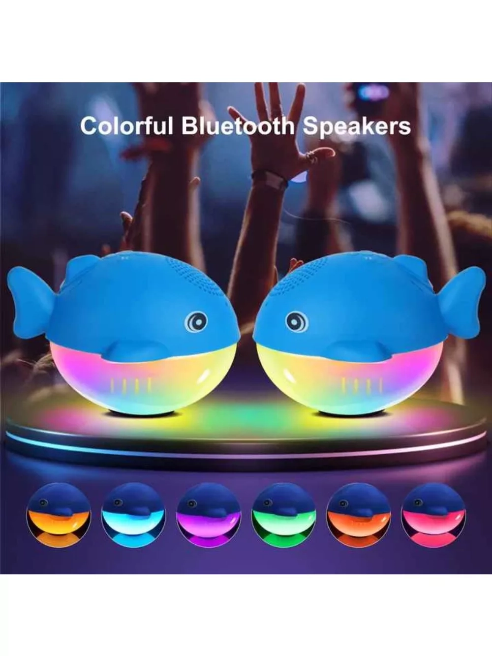 Беспроводная Bluetooth Колонка с LED подсветкой