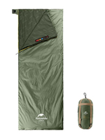 Спальный мешок Naturehike NH21MSD09 мини LW180, размер M, зеленый, молния слева, 6927595777930L