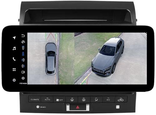 Магнитола для Toyota Land Cruiser 200 2010-2012 (климат на ШГУ) - Teyes LUX ONE 360 монитор 12.3" 2K QLED на Android 10, Быстрая, CarPlay, 4G SIM-слот, 4 камеры в комплекте