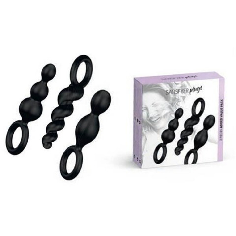 Набор анальных игрушек Satisfyer Booty Call black (набор 3 шт)