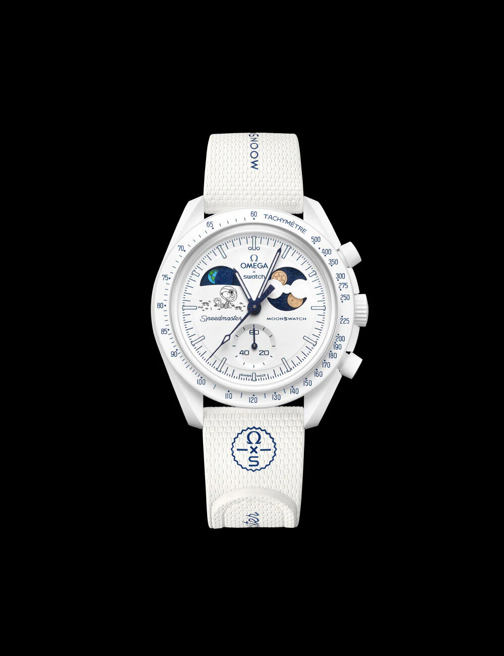 Наручные часы OMEGA x Swatch Moonswatch "White Gold"