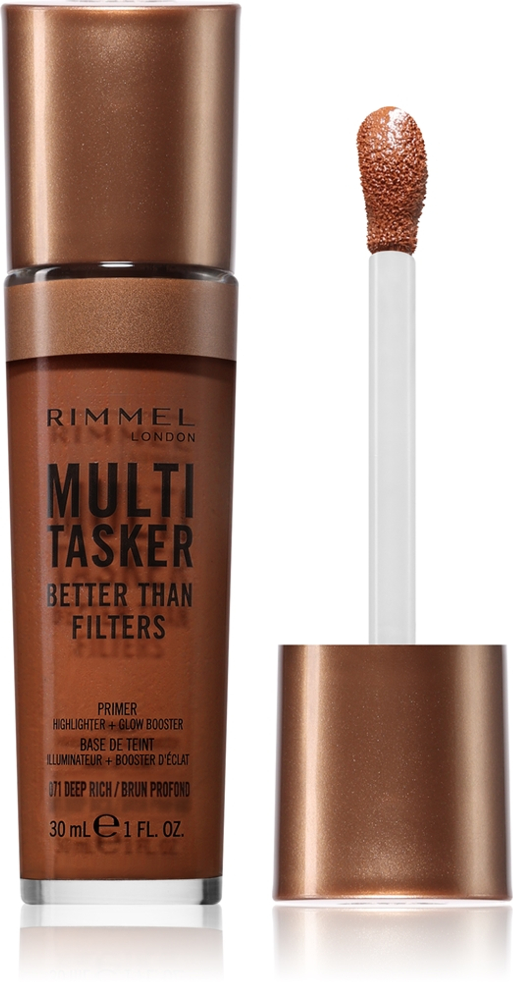 Rimmel Multi-Tasker Better Than Filters - Разглаживающая база для выравнивания тона кожи оттенок 071 Deep Rich, 30 ml