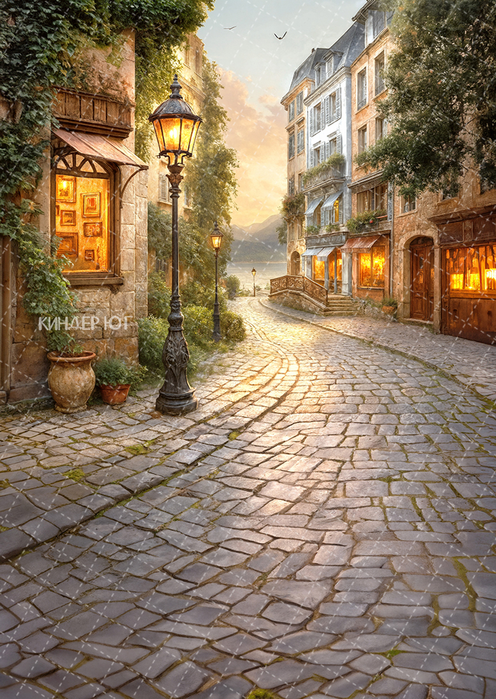 Фотофон "Винтажная улица" арт. ФФ903-79