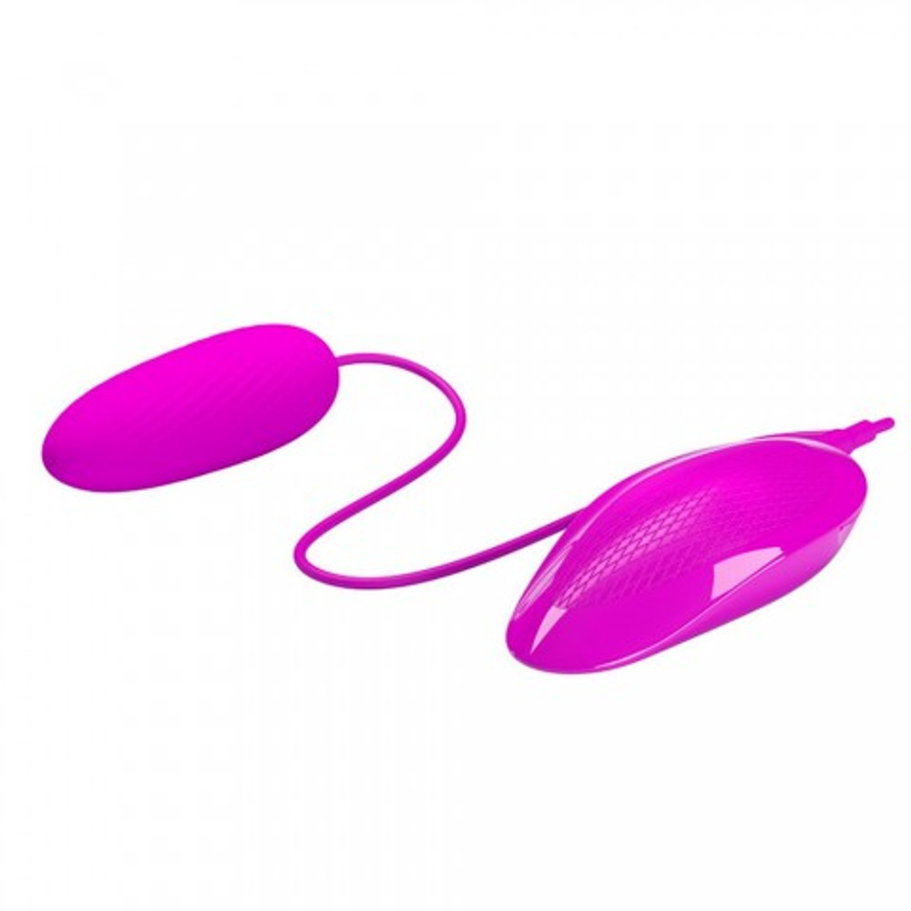 Виброяйцо-пульсатор с пультом ДУ на проводе Baile Desirable Flirt Naughty Egg