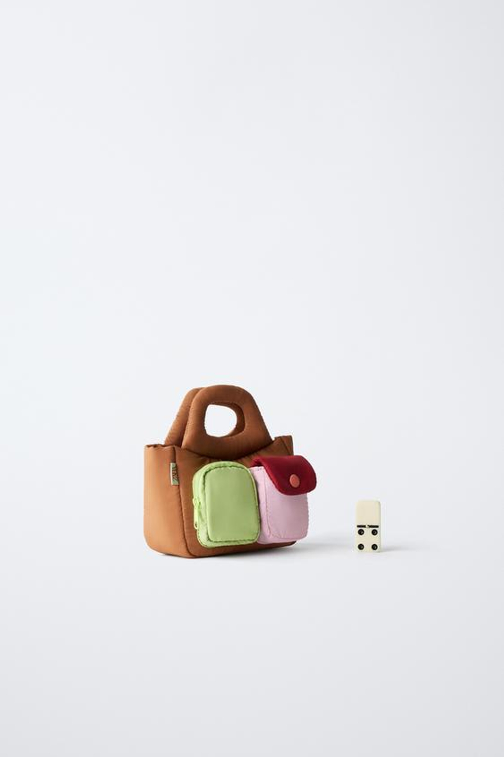 ZARA СТЕГАНАЯ СУМКА, РАЗНОЦВЕТНЫЙ