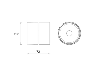 Накладной светильник Rink 10W Черный 3000К, R-SSF-BL-WW-DIM
