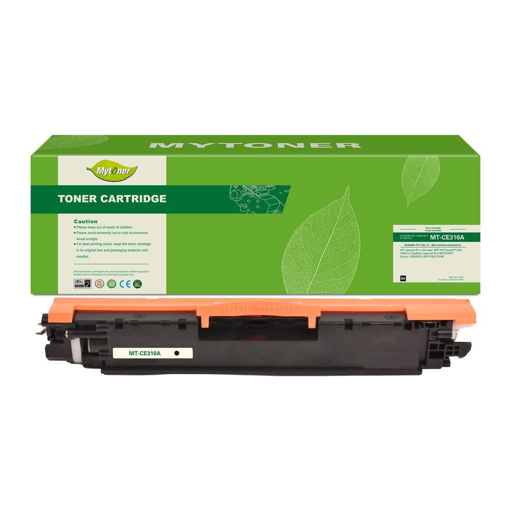 Тонер-картридж CE310A HP 126A/Canon 729 черный 1.2k с чипом MyToner