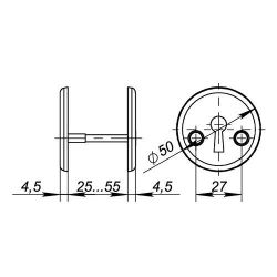 Накладка дверная сувальдная APECS DP-S-06 G золото