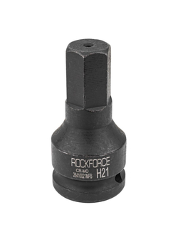 Головка-бита ударная 6-гранная 21мм, 3/4'' RockForce RF-26410021MPB