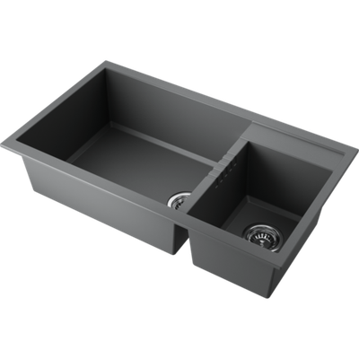 Мойка Omoikiri Tedori 86-2-LB-PL Tetogranit/платина