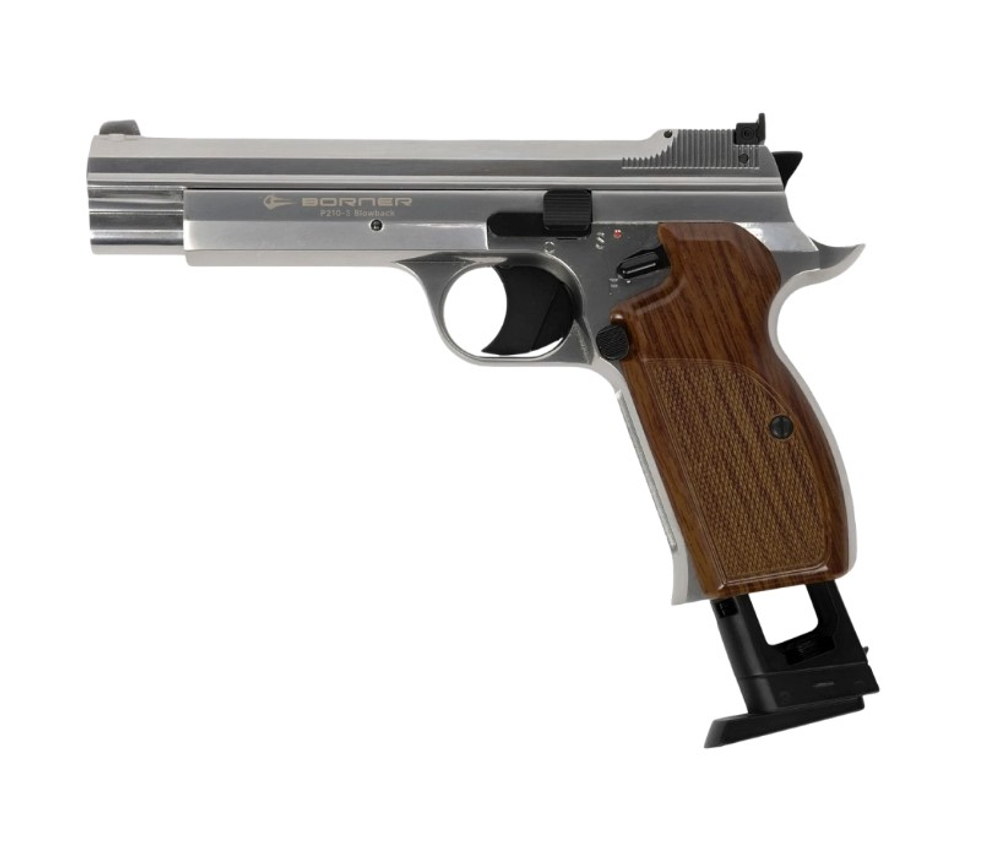 Пистолет пневматический BORNER P210S (blowback), кал. 4,5 мм