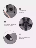 Коляска детская MOWBaby "ZOOM"PU (3в1) RA087 Gold Beige