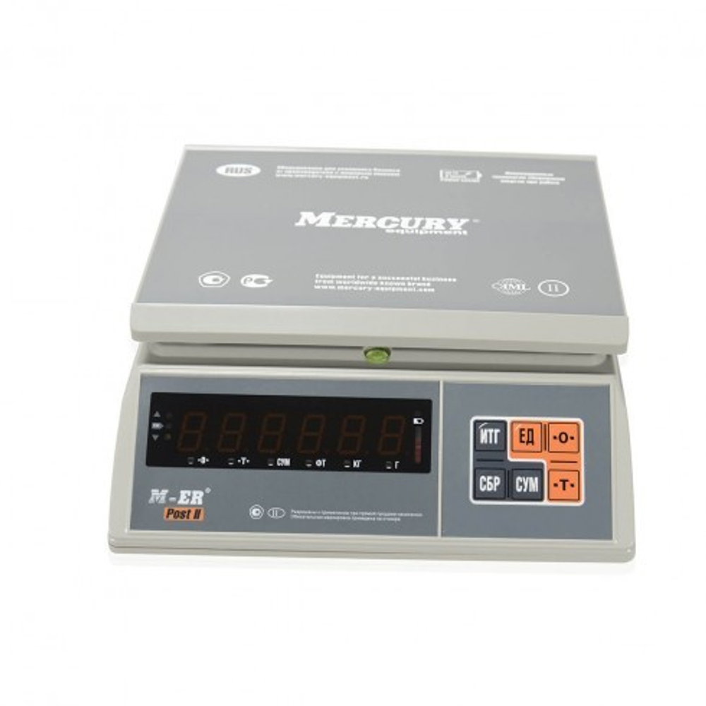 Фасовочные настольные весы M-ER 326 AFU-32.1 Post II LED USB-COM