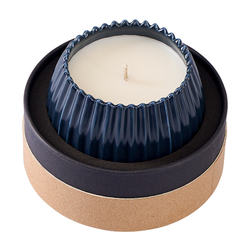 Свеча ароматическая Tkano Edge Lemon Mandarin & Neroli синяя 30ч