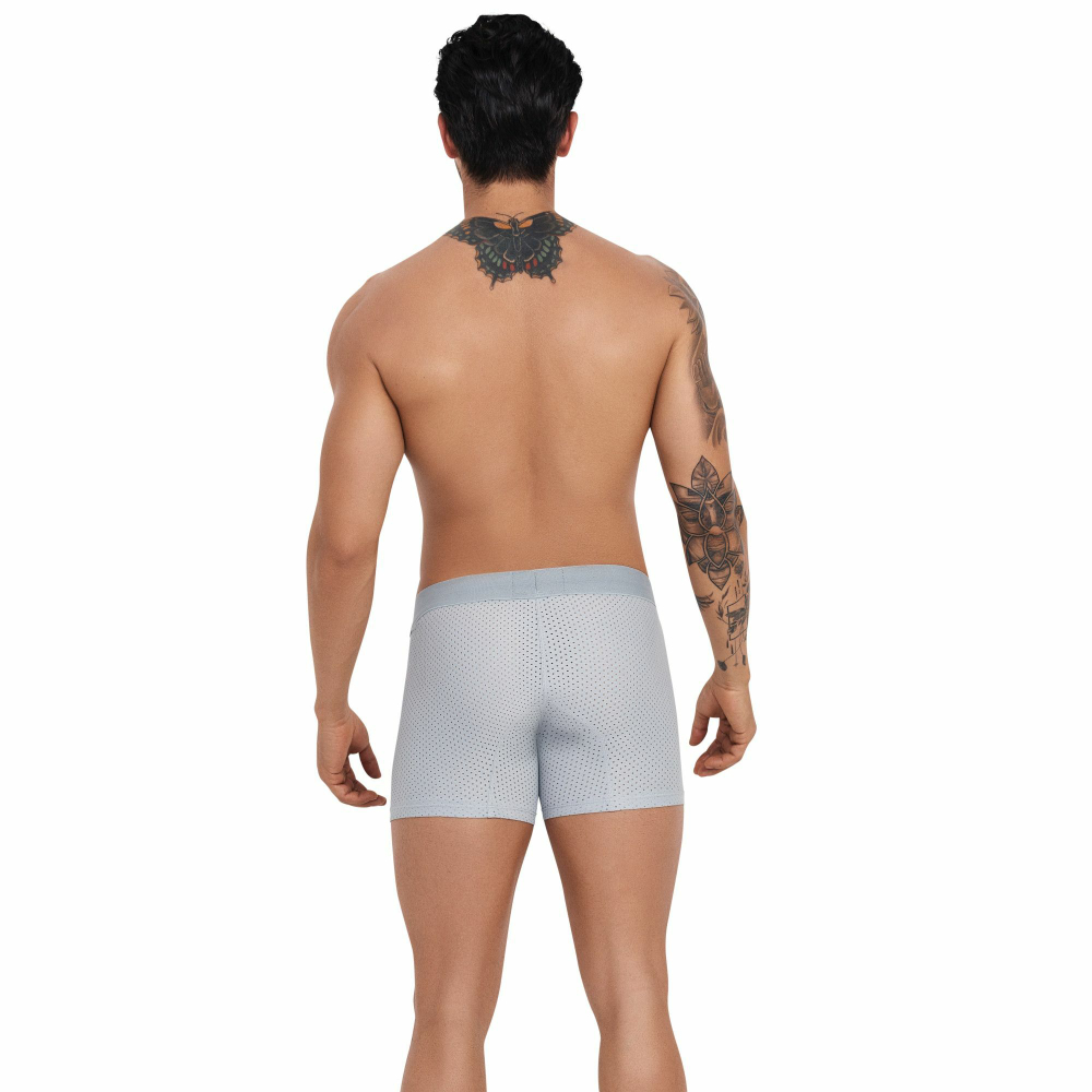 Серые трусы-боксеры с эффектом перфорации Euphoria Boxer (Размер: M) (Цвет: серый)