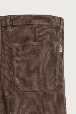 ZARA ВЕЛЬВЕТОВЫЕ БРЮКИ CARROT FIT С ЭФФЕКТОМ ПОТЕРТОСТИ, КОРИЧНЕВЫЙ