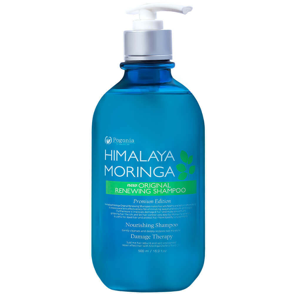 Шампунь с маслом моринги и гамалайской солью Himalaya Moringa Original от POGONIA- для жирной кожи головы , 500 мл