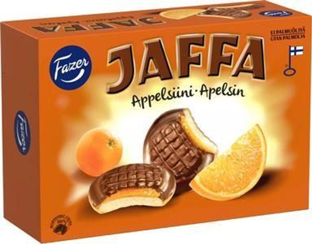 Печенье Fazer Jaffa Апельсин 300 г (из Финляндии)