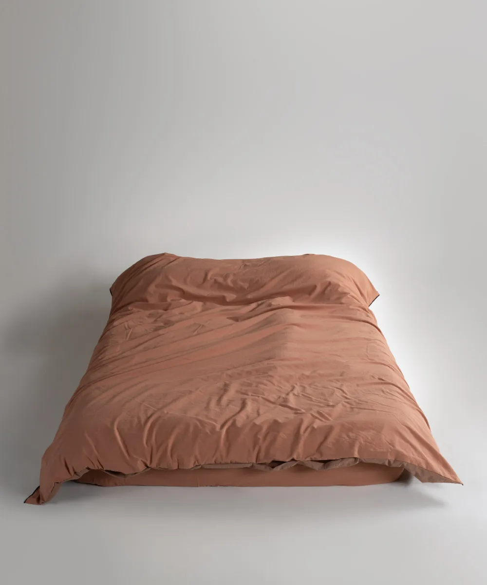 Lımasso КПБ 4 пр. Stonewashed Essualte Commencer-Wood Smoke пододеяльник 200*220, простынь 240*260, наволочки 50*70 2шт — фото 4