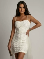 платье в цветочках со шлейфом из тюля + plus size