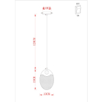 Подвесной светильник Arte Lamp VITORIA A2095SP-1GO, 1хLED