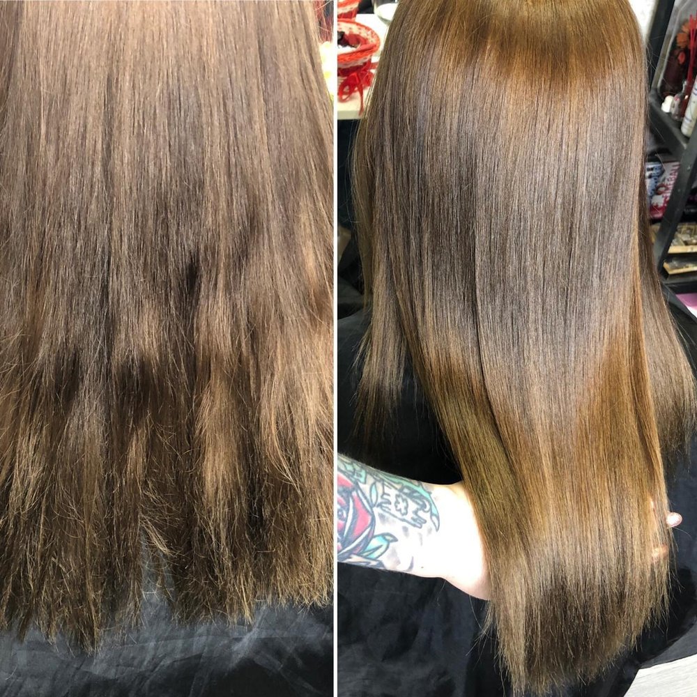 Маска-реконструктор для выпрямления волос KERATIN HAIR STRAIGHTENING SYSTEM THE CURE (100 мл)